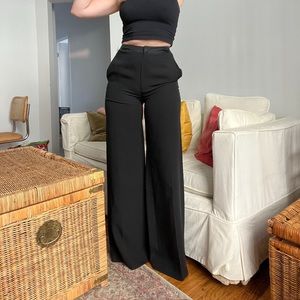 Like New Black Wide-Leg Trousers